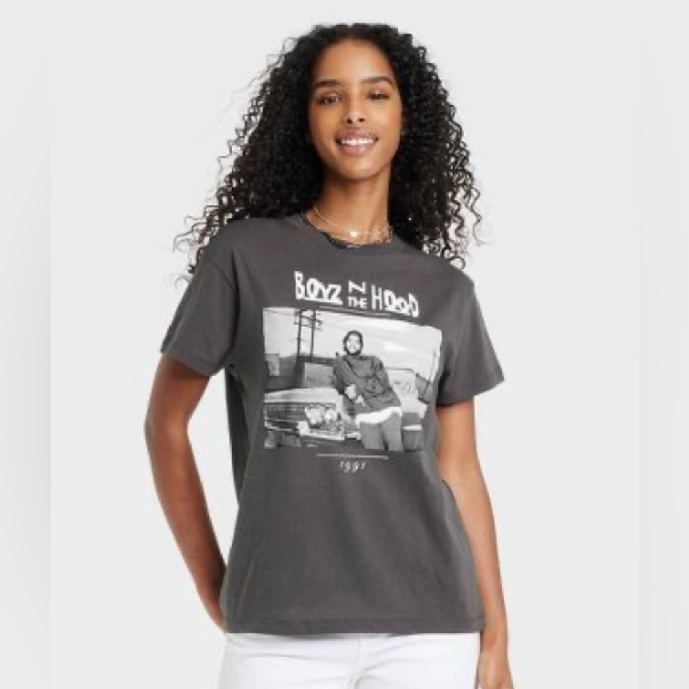New Boyz N The Hood Ice Cube Doughboy Impala Short Sleeve T-Shirt Charcoal XL